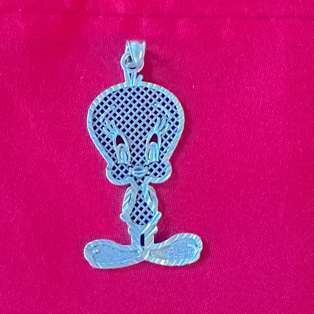 Vintage Large Tweety Bird Warner Brothers Sterling Silver